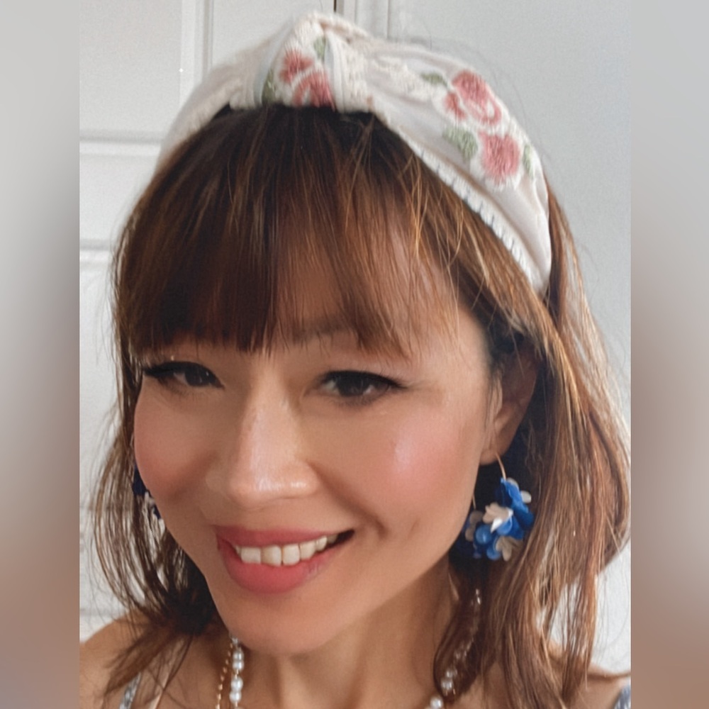 Boho Floral Lace Romantic Headband - Picture 1 of 13